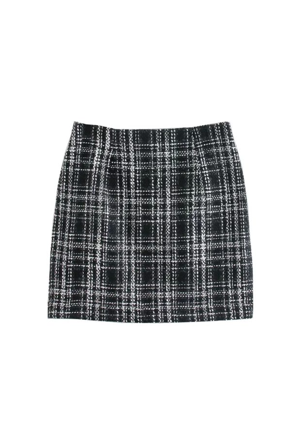 Lara  A-Line Plaid Skirt For Sale