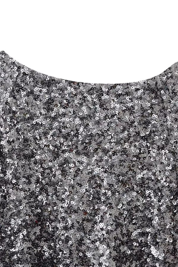 Laura  Backless Sequin Long-Sleeve Mini Dress on Sale - Image 3