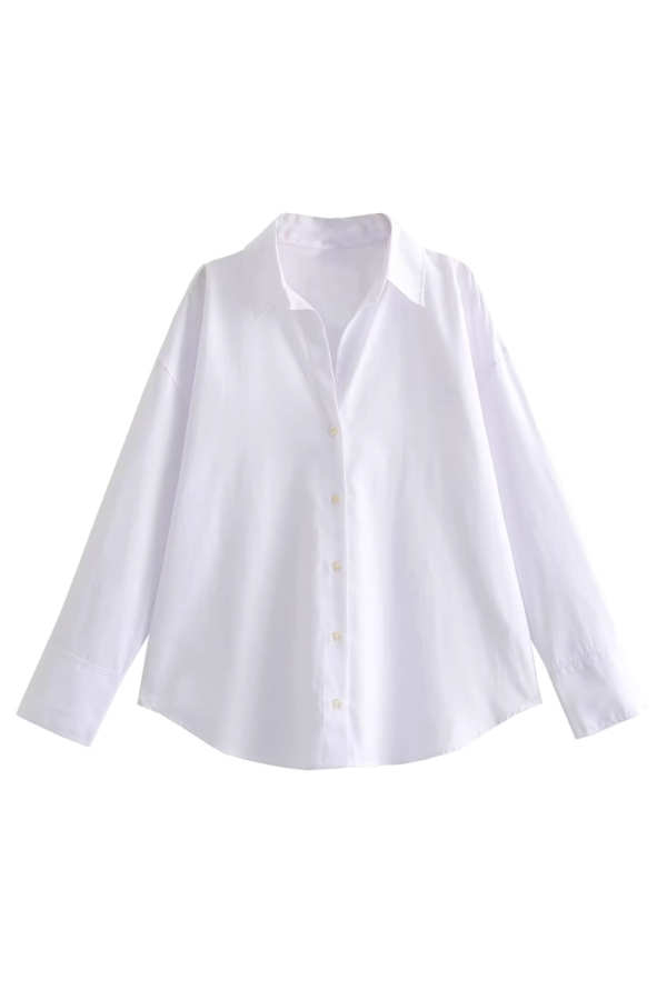 Dina  Long Sleeved Collared Button Shirt (2 Colors) For Discount - Image 2