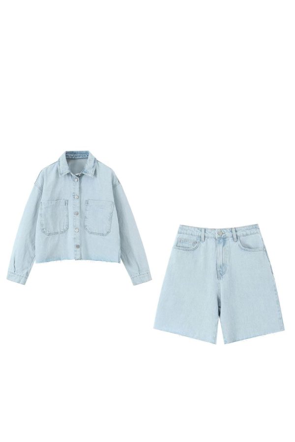  ‘Savannah’ Short Denim Jacket & Shorts Set (Sold Separately) Online Hot Sale