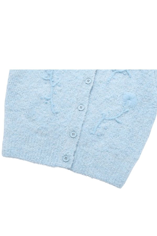 Yevgeniya  Embroidered Short-Sleeve Knit Cardigan For Cheap - Image 4