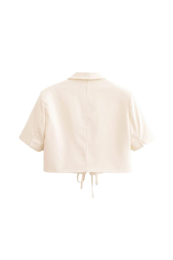 ‘ Christopher’ Bow-Detail Short Blazer Online Sale - Image 5