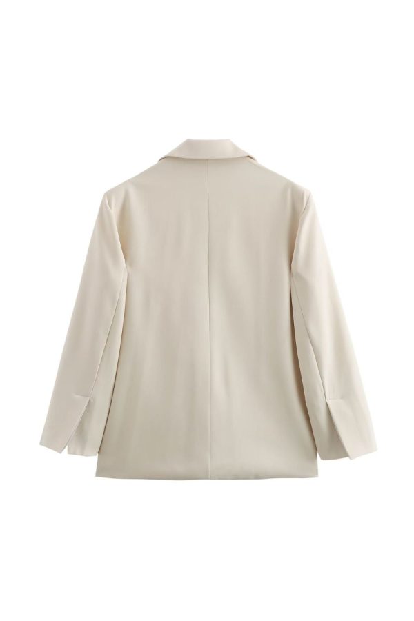 ‘ Alexander’ Solid Color Loose Fit Blazer Jacket on Sale - Image 2