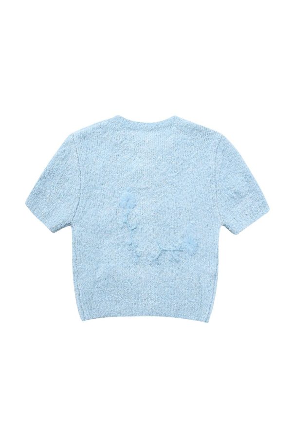 Yevgeniya  Embroidered Short-Sleeve Knit Cardigan For Cheap - Image 2