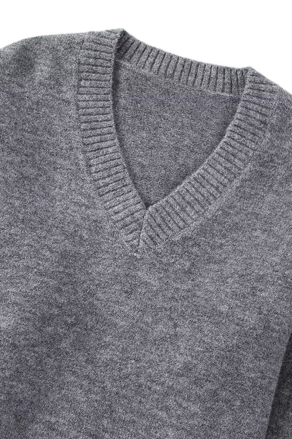 ‘Renata’ Soft V-Neck Long Sleeve Knit Sweater Supply - Image 3