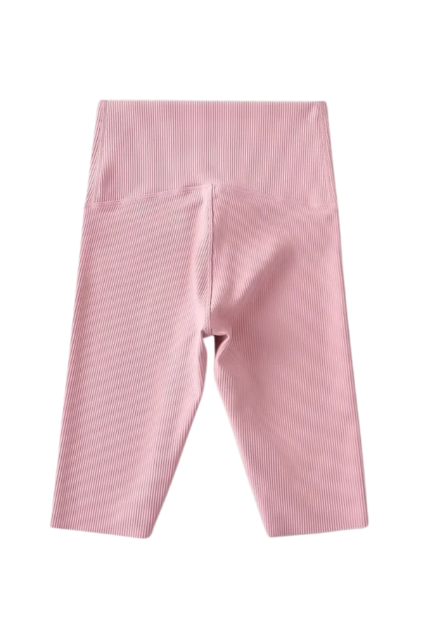 Gina  Ribbed Thin Sporty Cropped Leggings (4 Colors) Fashion - Image 5