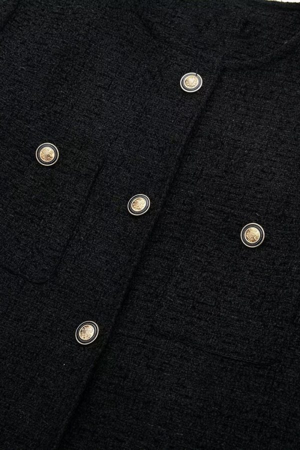‘ Aaron’ Metal-Buckle Tweed Jacket Sale - Image 4