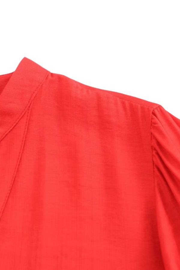 ‘Poppy’ V-neck Embroidered Long Sleeve Top For Sale - Image 4