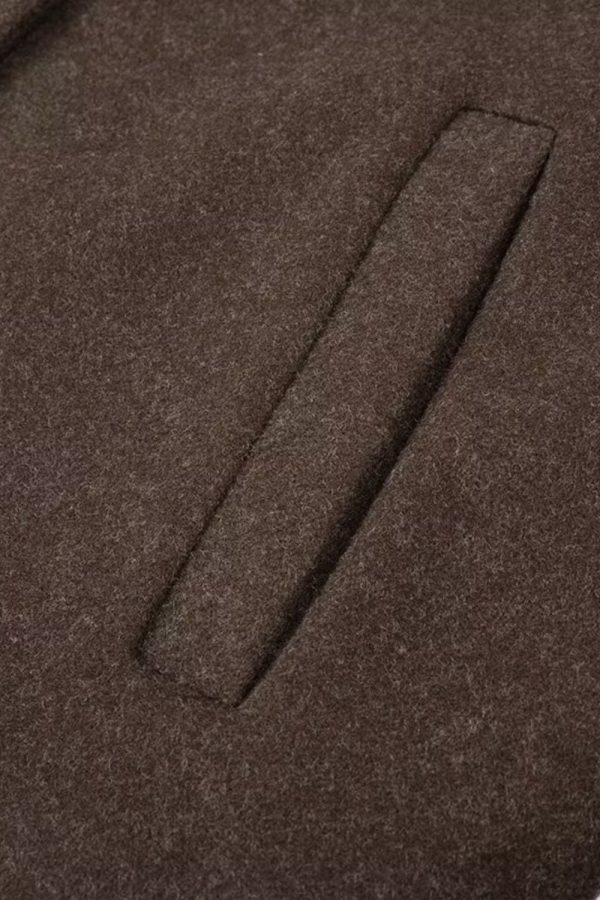 ‘Aubrey’ Chic Slim Slim Fit Short Woolen Coat Hot on Sale - Image 5