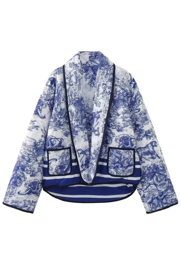 Maisie  Quilted Cotton Printed Jacket Online now