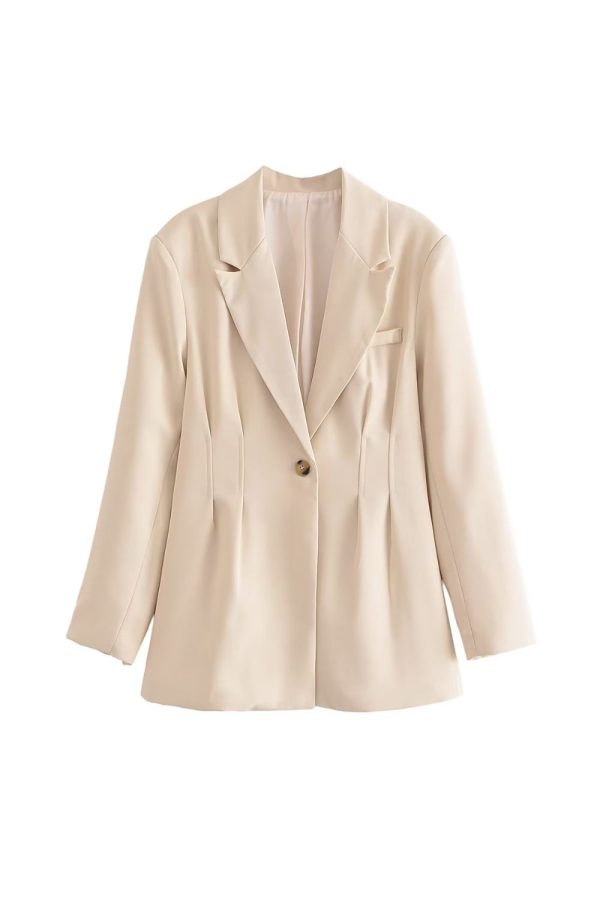 Mila  Satin-Feel Slim-Fit Blazer Supply