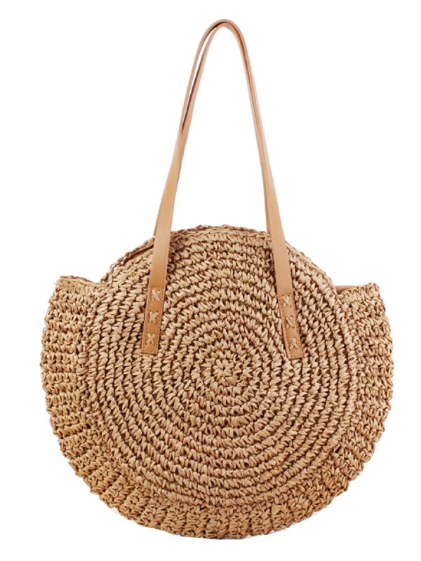 Jessica  Rattan Round Oversized Beach Tote Bag (5 Styles) Supply