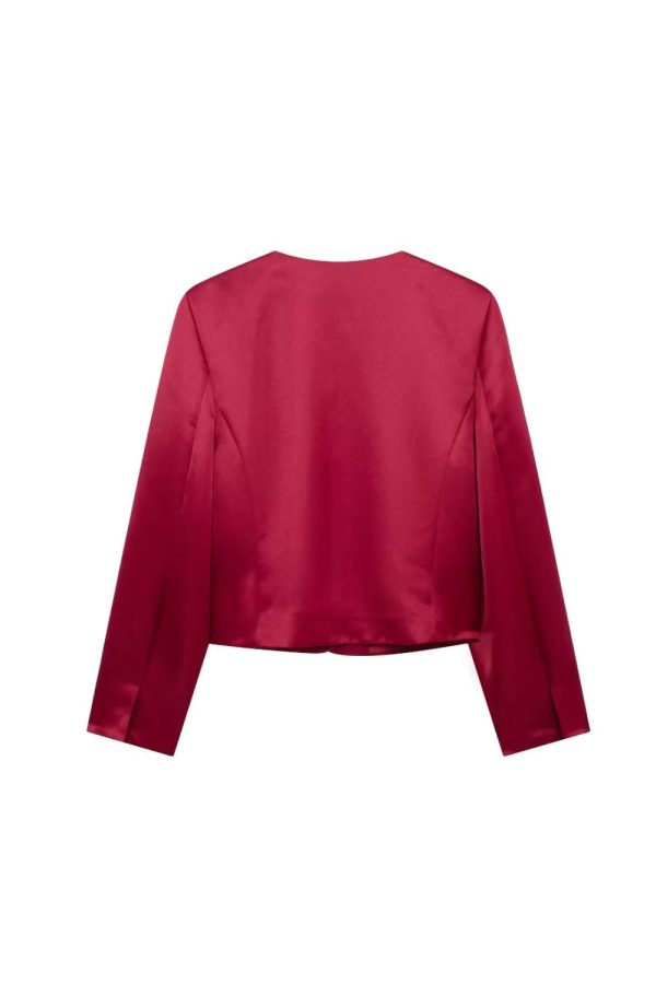 Caroline   Bow-Decorated Satin Blazer & Skirt Suit (Sold Separately) on Sale - Image 3