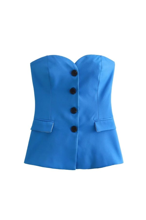 ’Gerda‘ Strapless Top & Split Straight Leg Pants (Sold Separately) on Sale - Image 2