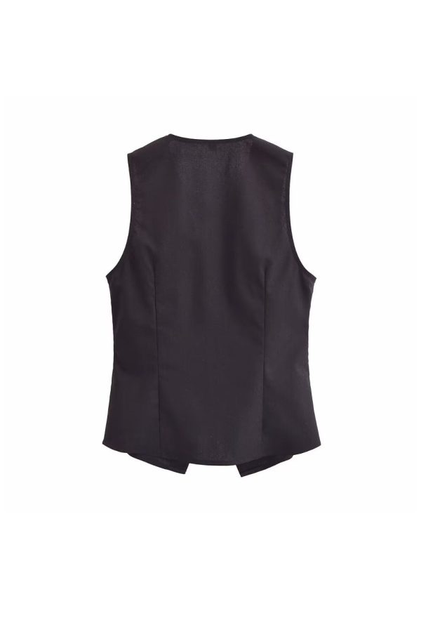 ‘ Joseph’ Slim V-Neck Linen Vest Top Hot on Sale - Image 2