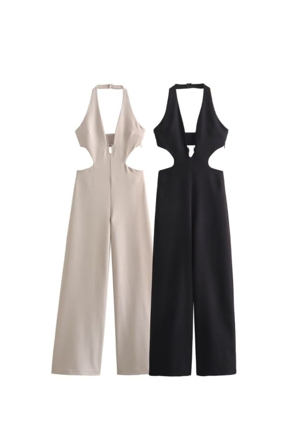 Gertruda  Halter Neck Long Jumpsuit Sale