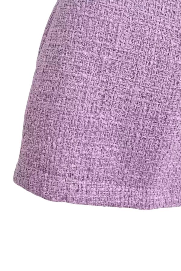 Edith  Chanel-Inspired Short Sleeve Dress Cheap - Image 5