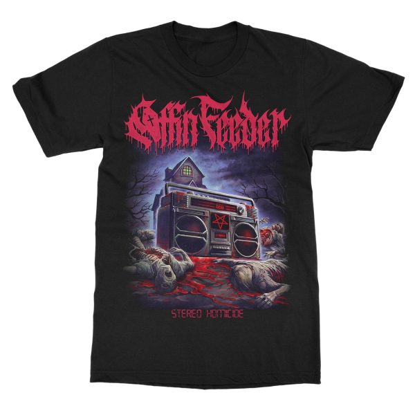 Coffin Feeder  Stereo Homicide  T-Shirt Hot on Sale